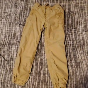 Gap kids tan joggers with liner